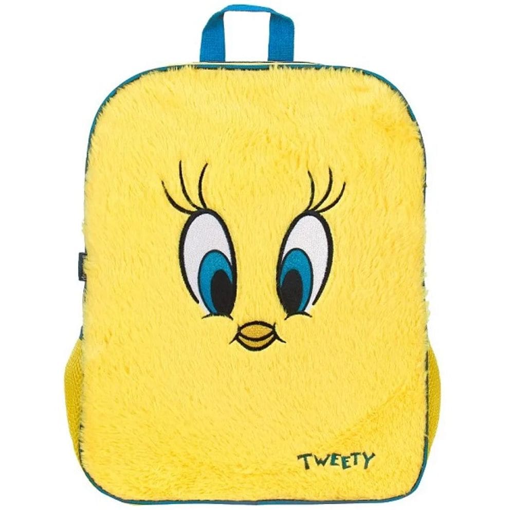 Mochila Escolar de Costas Pelucia Looney Tunes Piu Piu