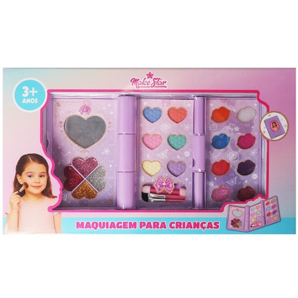 Kit Maquiagens Completo com Espelho Make STAR