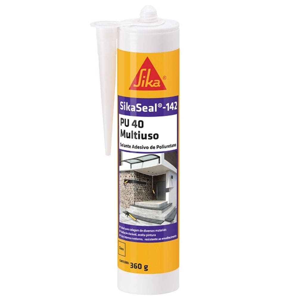Selante Sikaseal 142 PU 40 Multiuso 360G Preto Sika