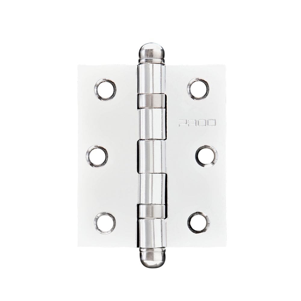 Dobradiça Cromo Acetinado com Raio 3035 Pado Prata