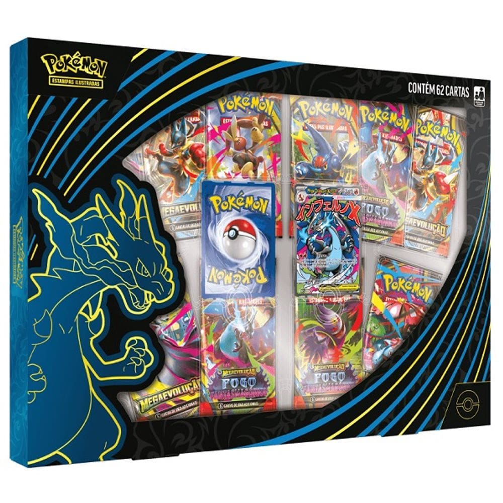 Box Pokemon Mega Charizard X EX Copag