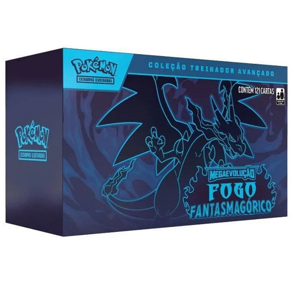 Box Treinador Avançado Pokemon Fogo Fantasmagorico Copag