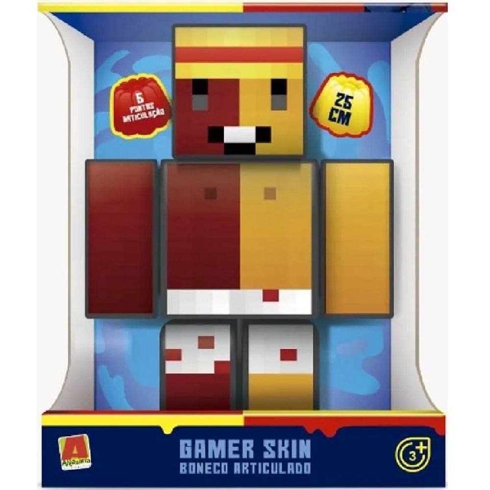 Boneco Geleia 25CM Minecraft Youtuber Gamer CRAFT