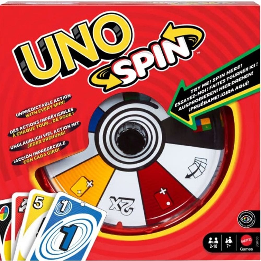 Jogo de Cartas UNO SPIN Refresh Mattel JGR00