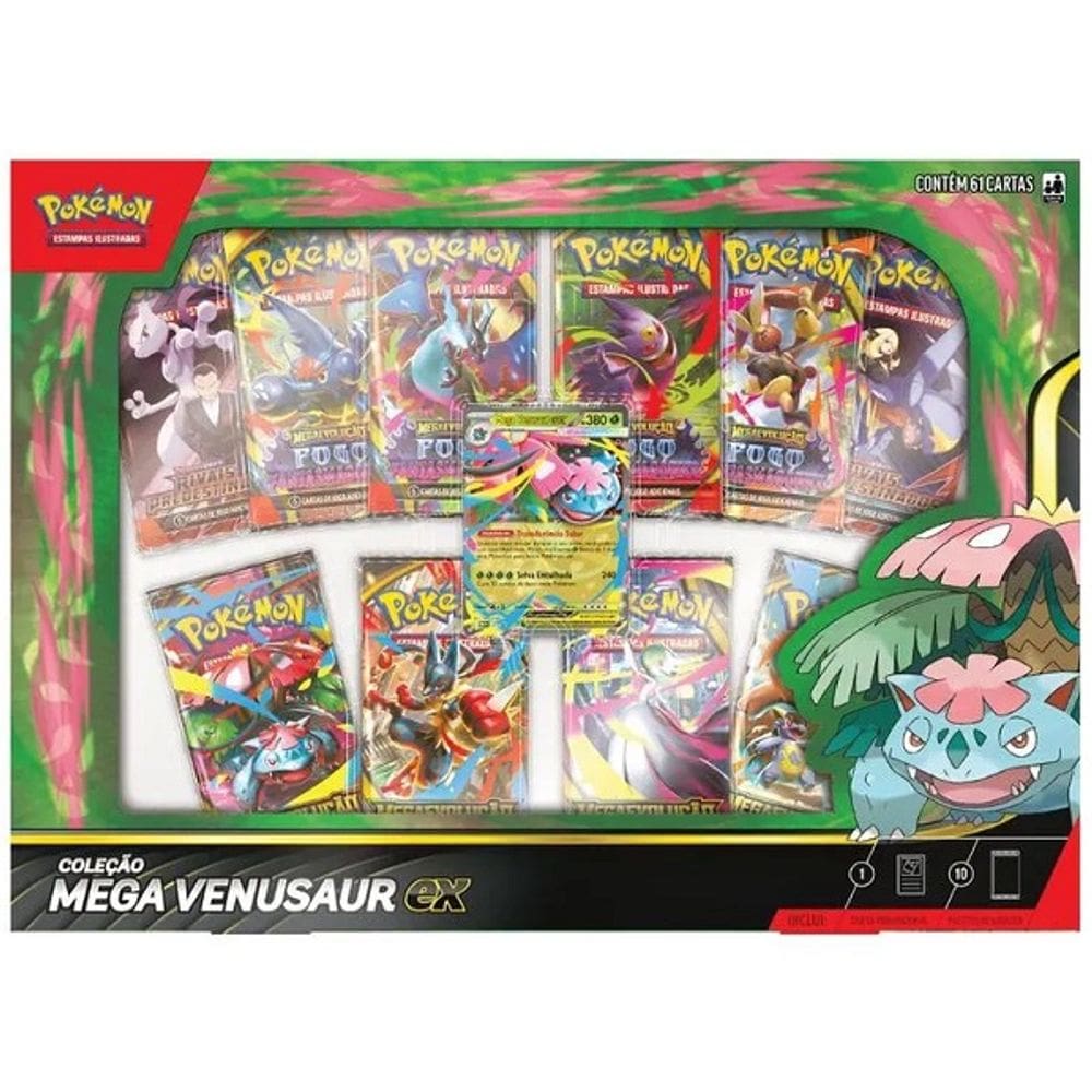Box Pokemon Mega Venusaur EX Copag
