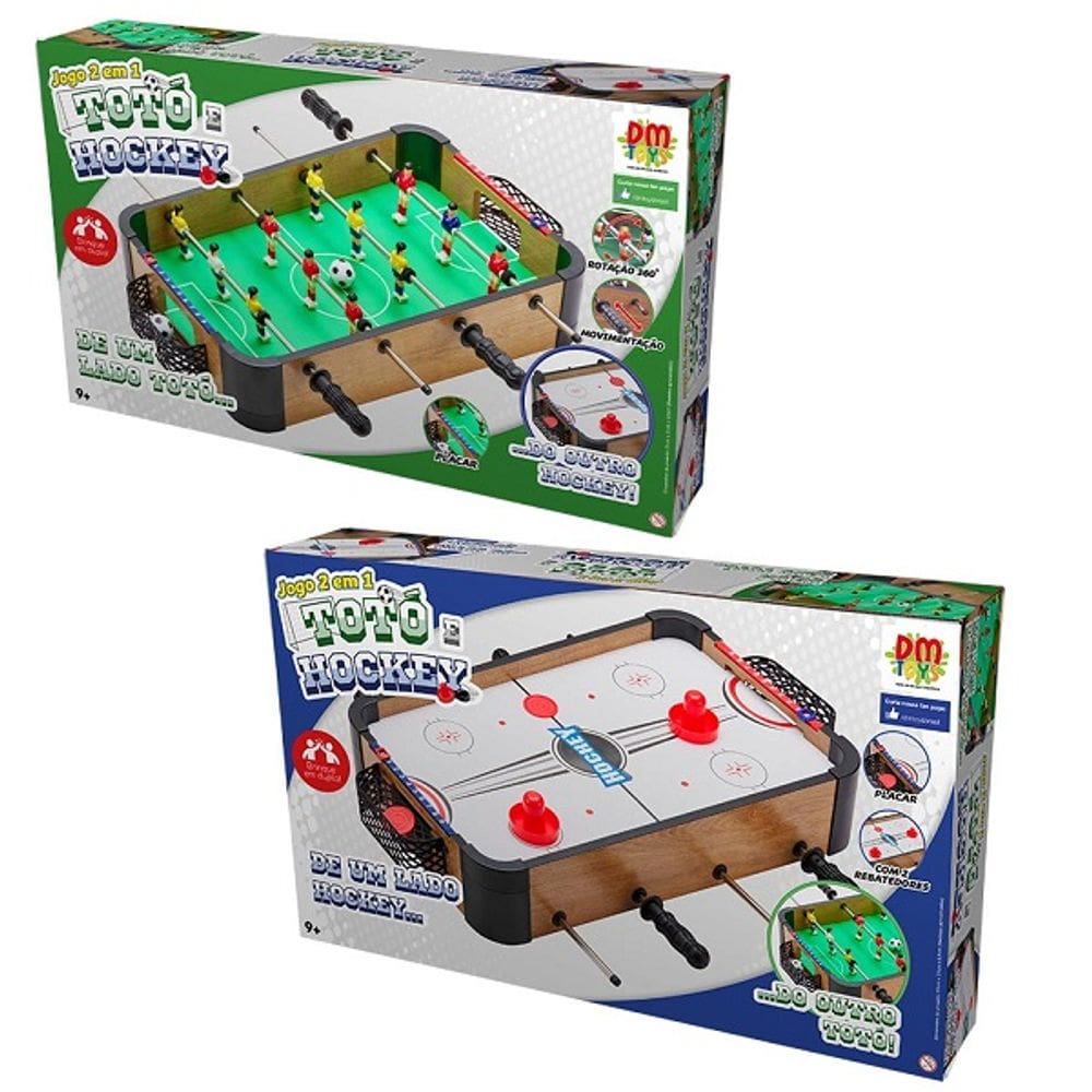 Jogo 2 em 1 Totó e Hockey DM SPORTS DM TOYS
