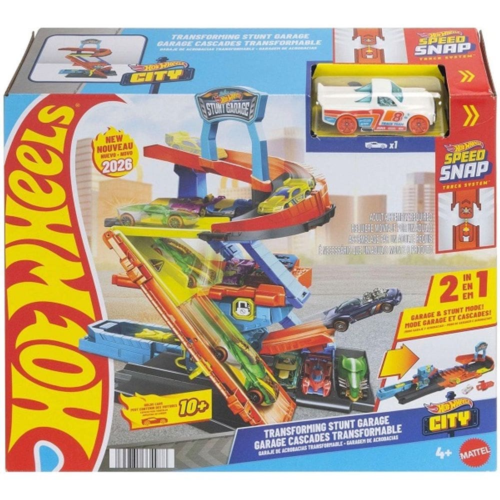 Hot Wheels Pista CITY Garagem de Acrobacias Mattel JHL94