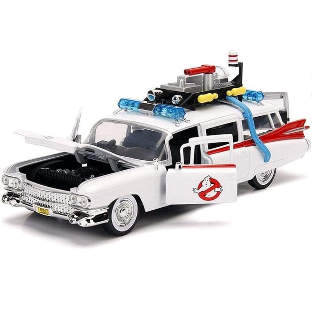 Carrinho Miniatura Caça Fantasmas Ghostbusters ECTO-1 1/24