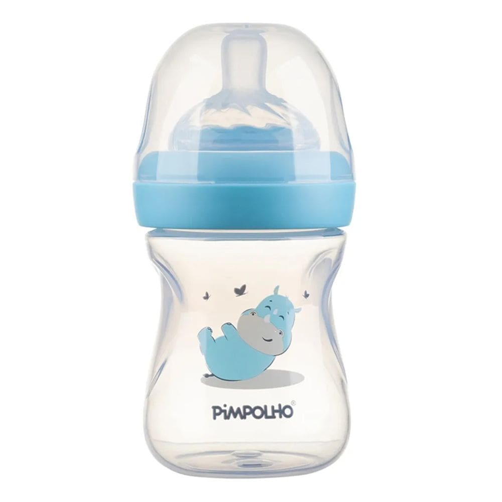 Mamadeira Serena Rinoceronte Azul 150Ml - Pimpolho