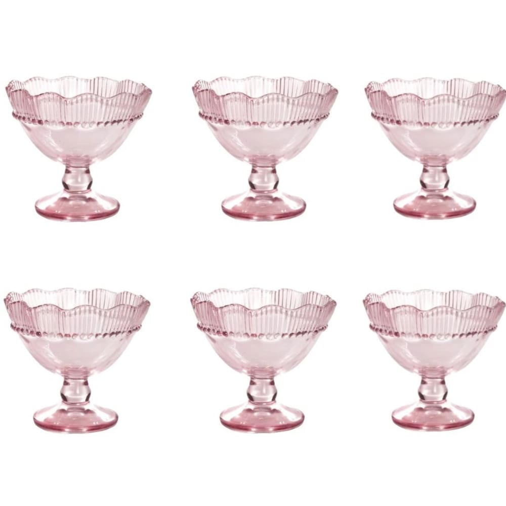 Jogo de Taças Sobremesa Luxx Ellegance 270ml Rose 06UND