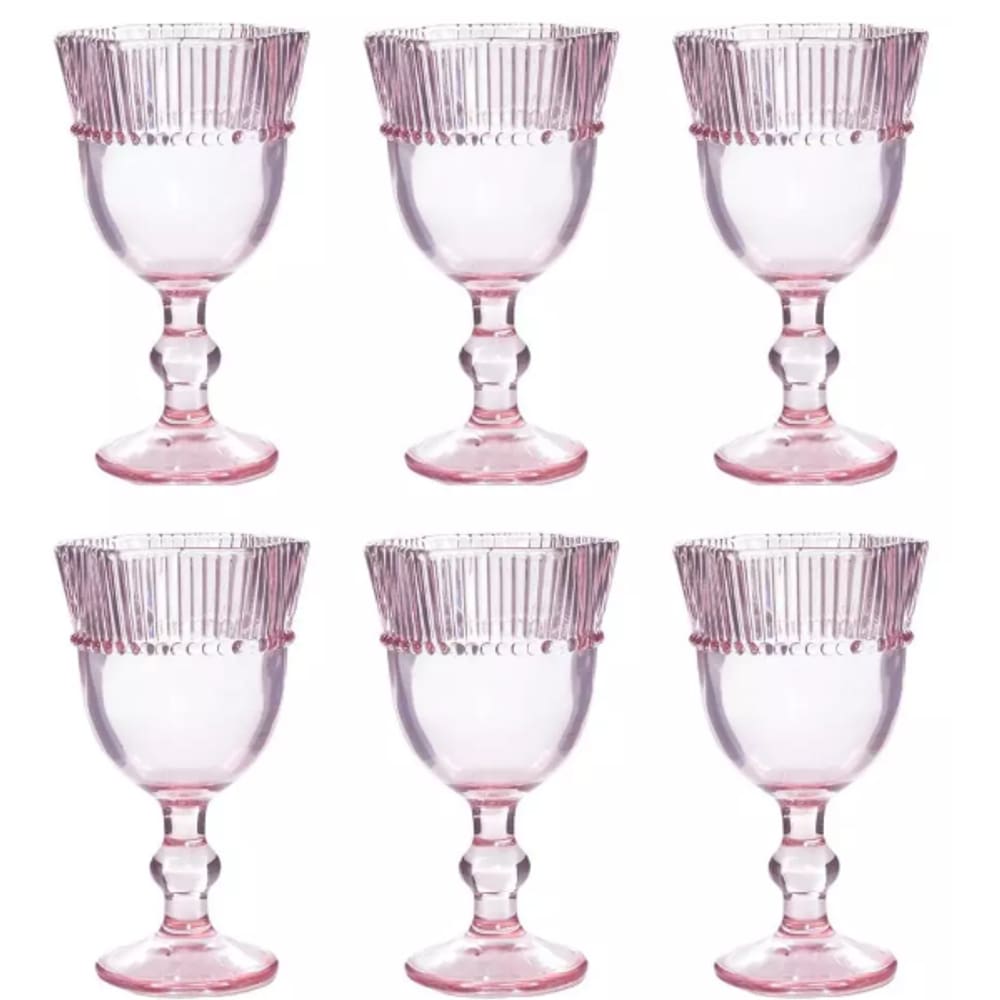 Jogo de Taças Luxx Ellegance 330ml Rose 06UND