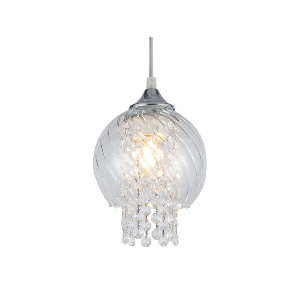 Pendente Taschibra Diana 1Xe27 Transparente