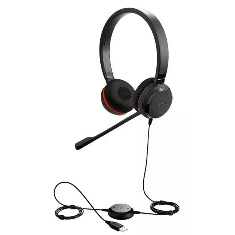 Headset Stereo Usb P2 Cancelamento Ruído Evolve 30 Ms Jabra