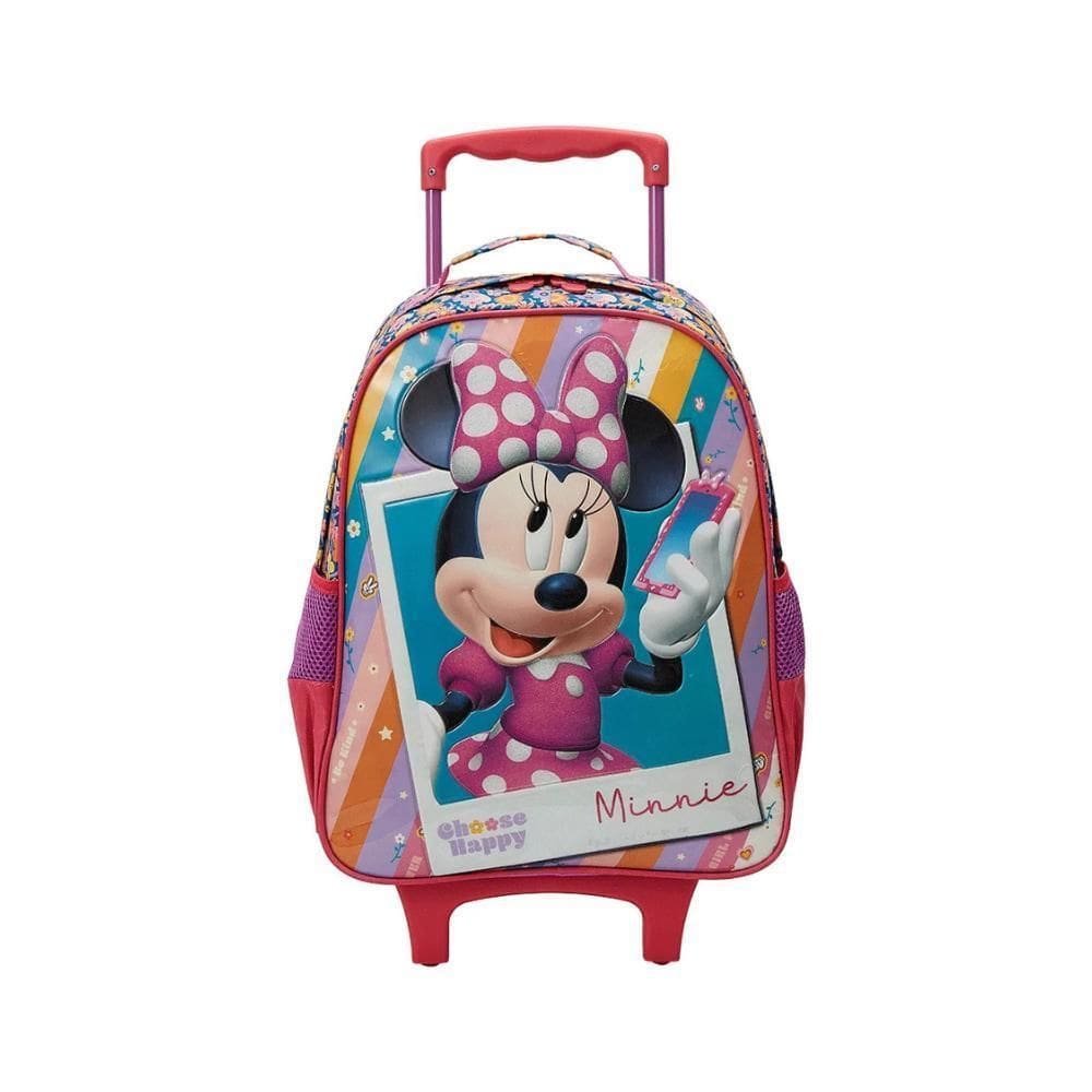 Mochila Carrinho Escolar Minnie Mouse R1 - Xeryus