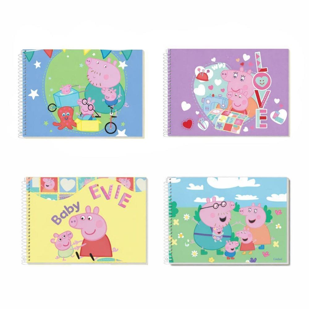 Caderno Desenho Cartográfico 80Fls Peppa Pig Credeal Oficial