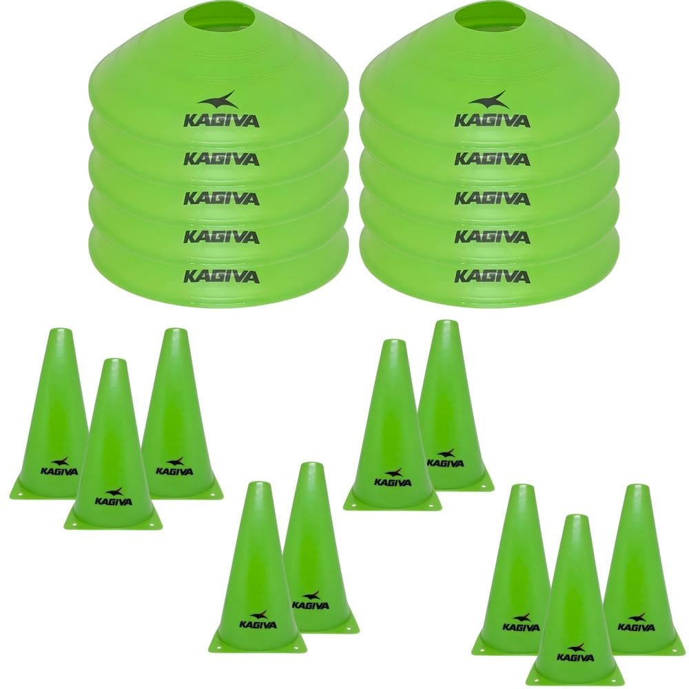 Kit Futebol Agilidade Kagiva 20 Cones – Chapéu + Tartaruga