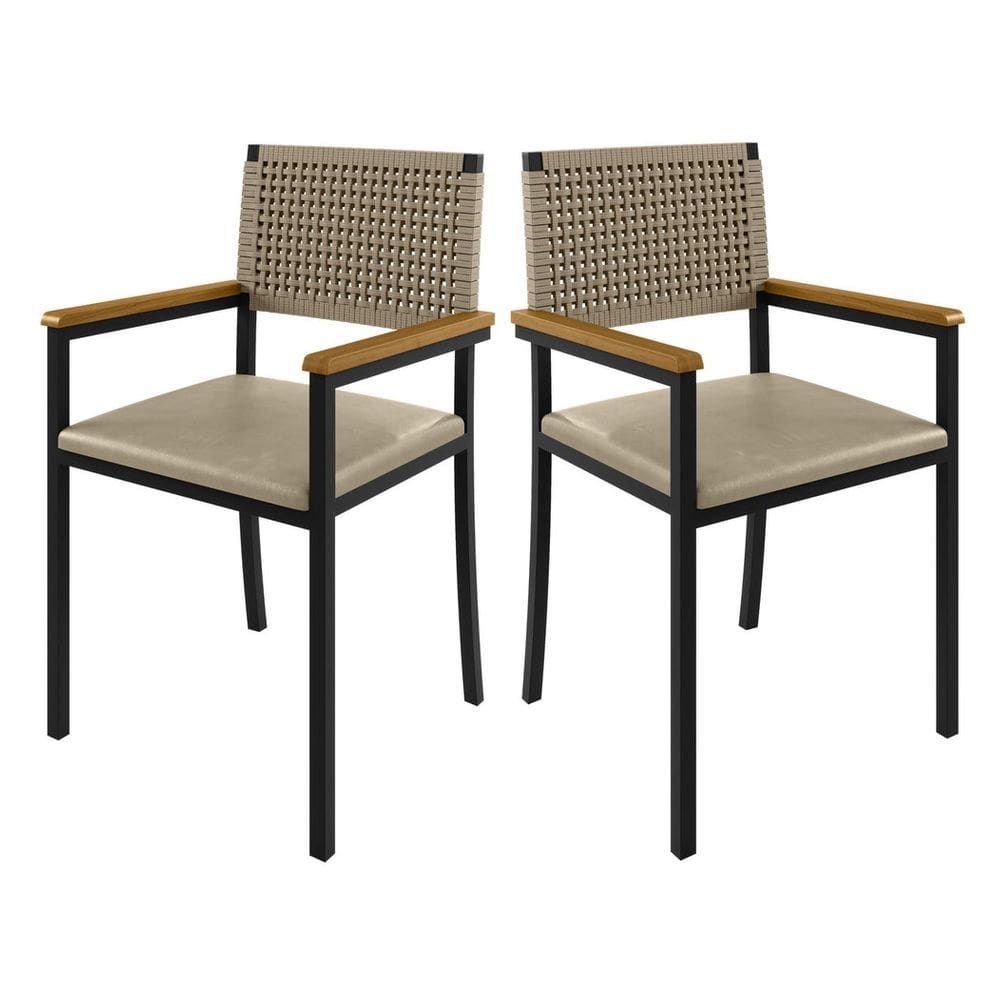 Cadeiras para Área Gourmet com Braço - Madri  Paonanda Decor