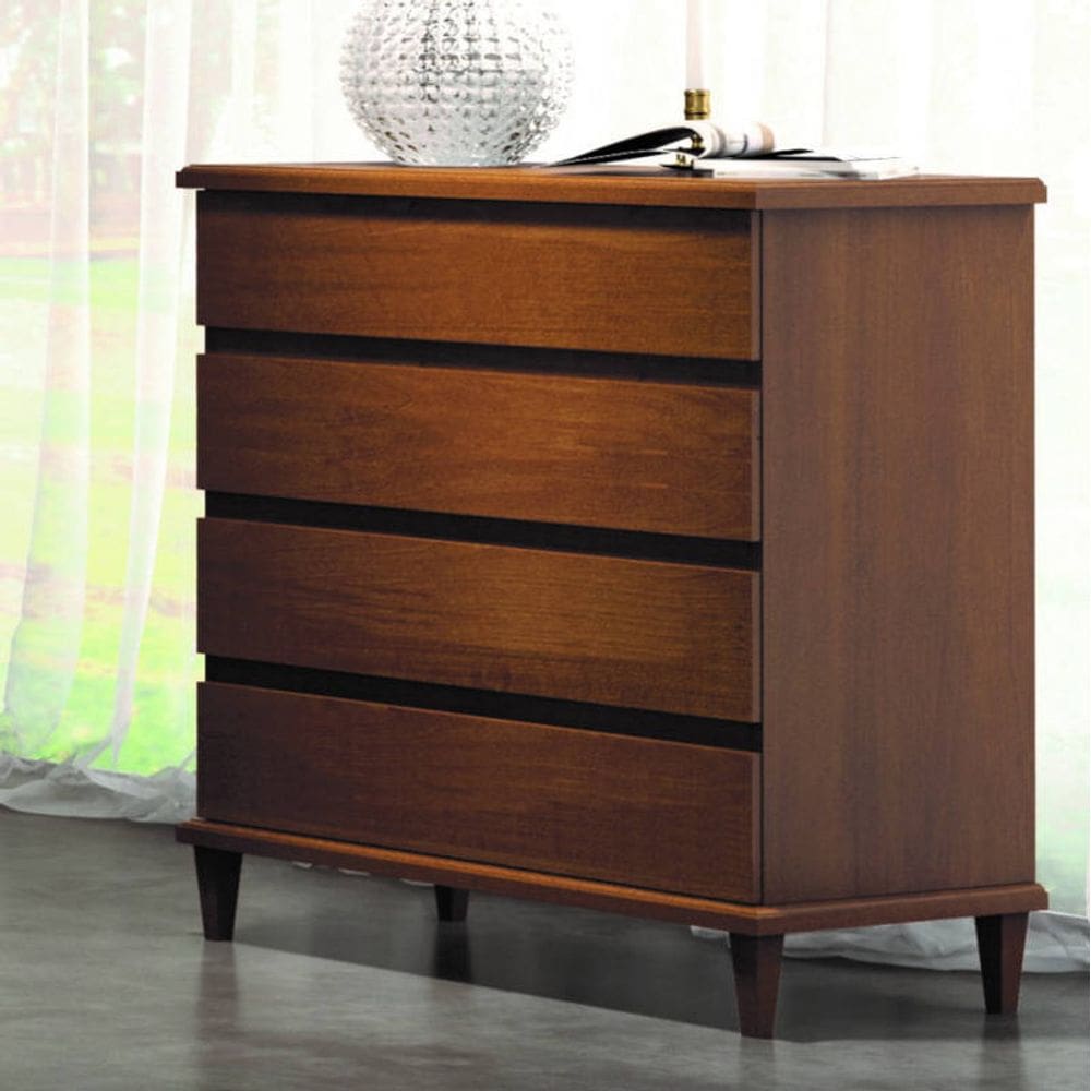 Cômoda para Quarto 4 Gavetas Lisas  Lisboa  Móveis Montanhês