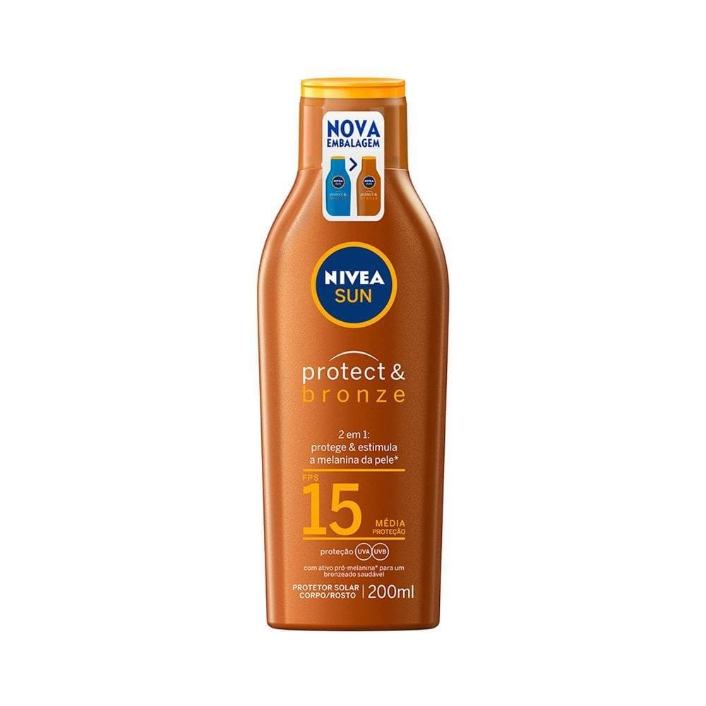 Protetor Solar NIVEA SUN Protect & Bronze FPS 15 200ml