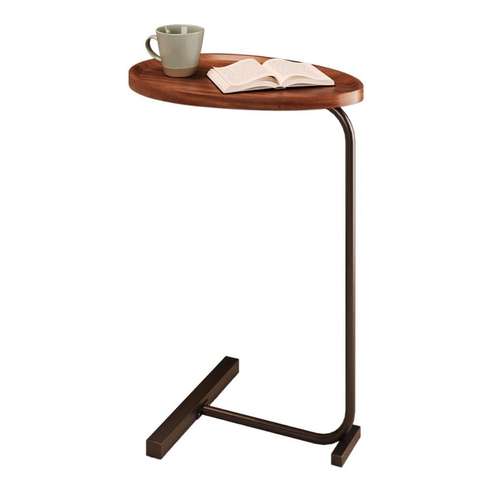 Mesa de Centro Oval G7003 com Pés em Metal