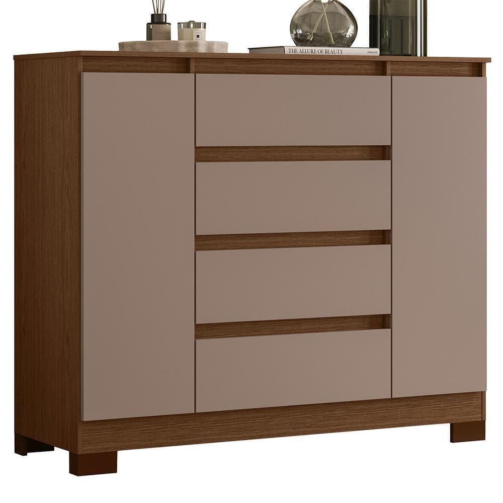 Cômoda Sapateira Atena 2 Portas e 4 Gavetas - Móveis Albatroz