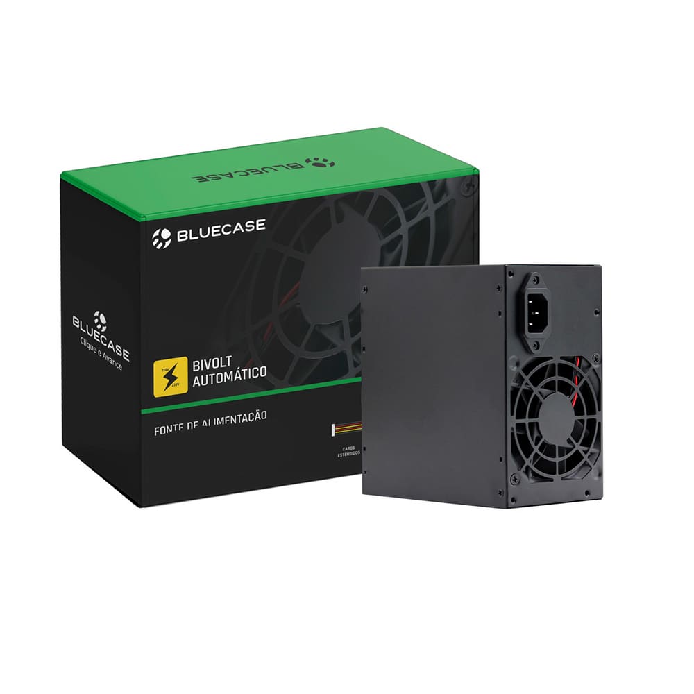 Fonte Computador Pc ATX PS/2 350W Bivolt Automatico Bluecase