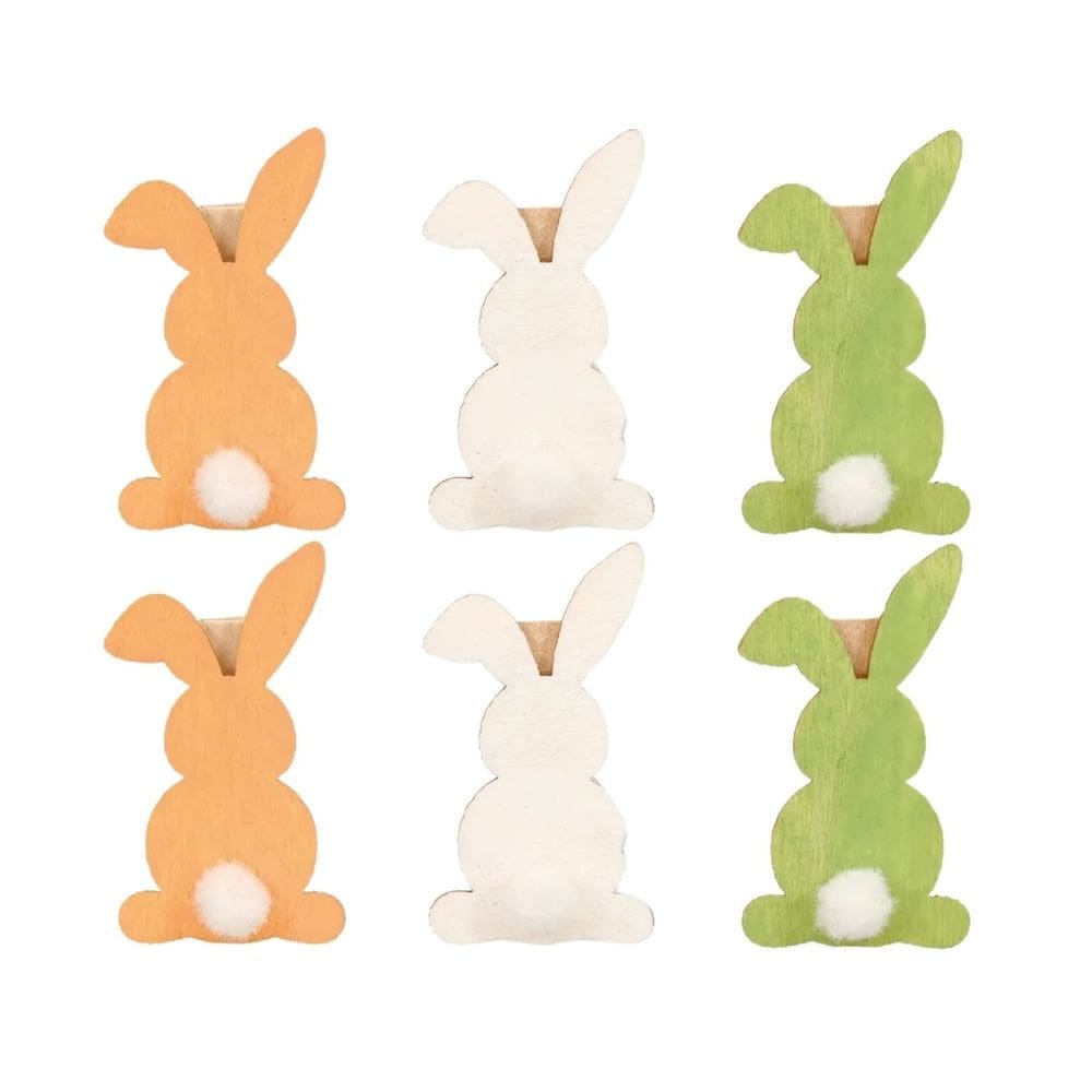 Mini Prendedor Coelho De Páscoa Fun Colorido Jg C/6 1054806