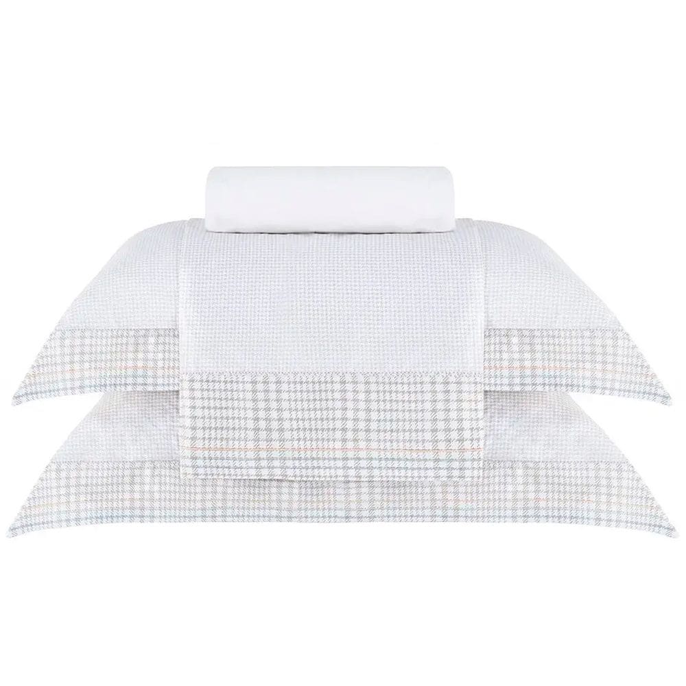 Jogo de Cama Buddemeyer Castillo 200 Fios Queen Cinza