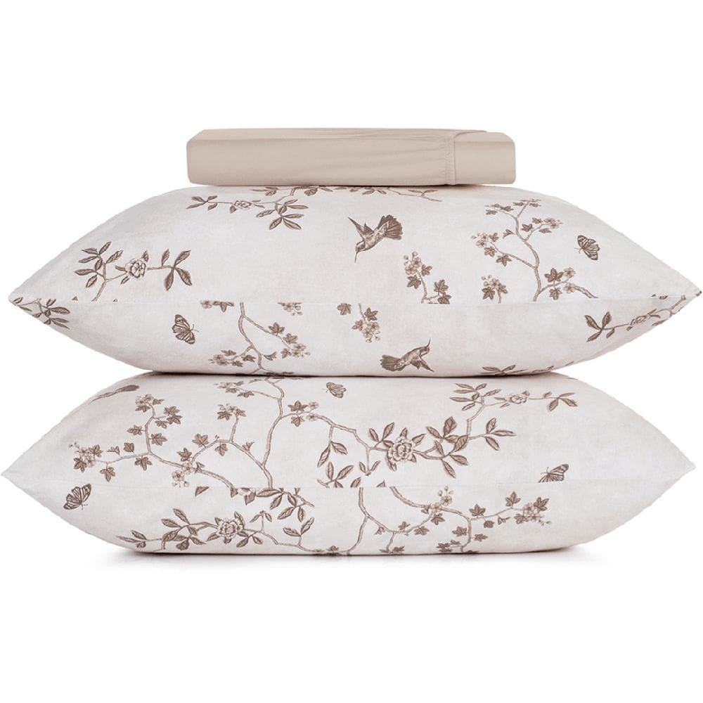 Jogo de Cama Altenburg Paradis Malha 3 Peças Queen Bege