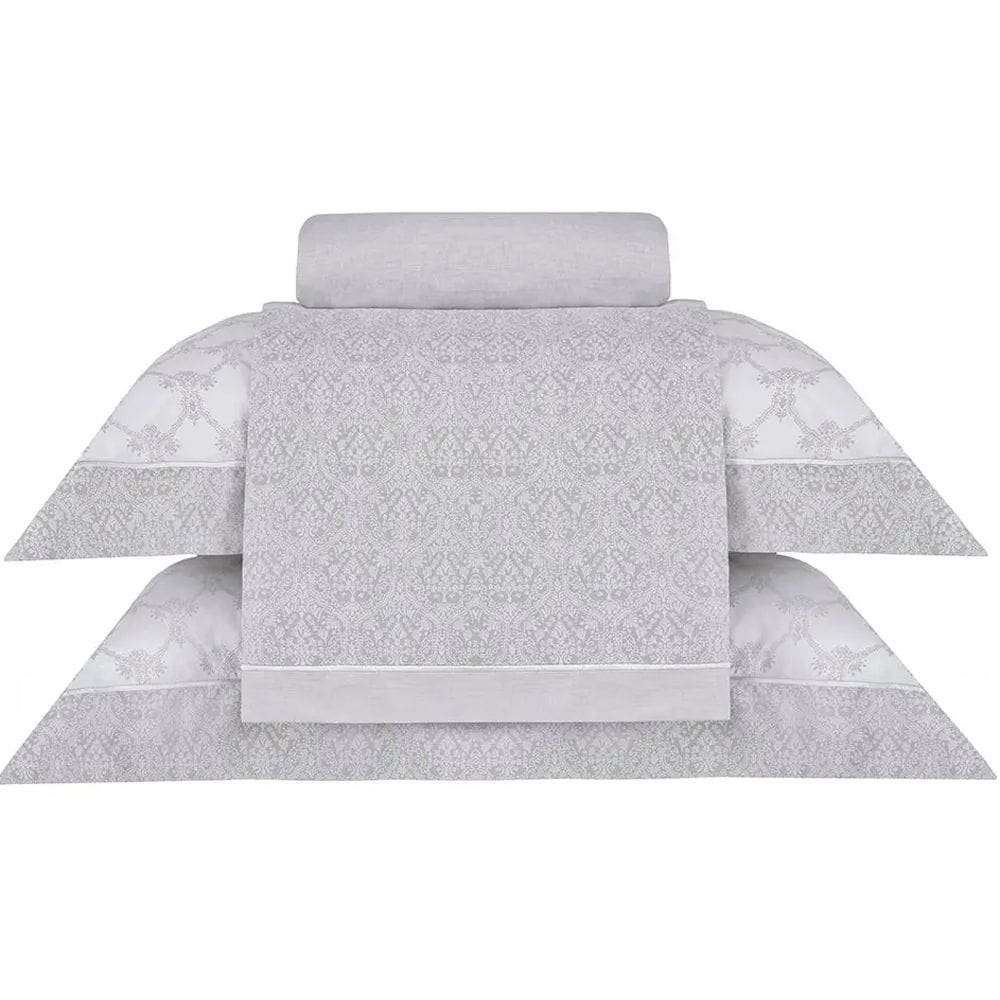 Jogo de Cama Buddemeyer Valence 200 Fios Queen Cinza