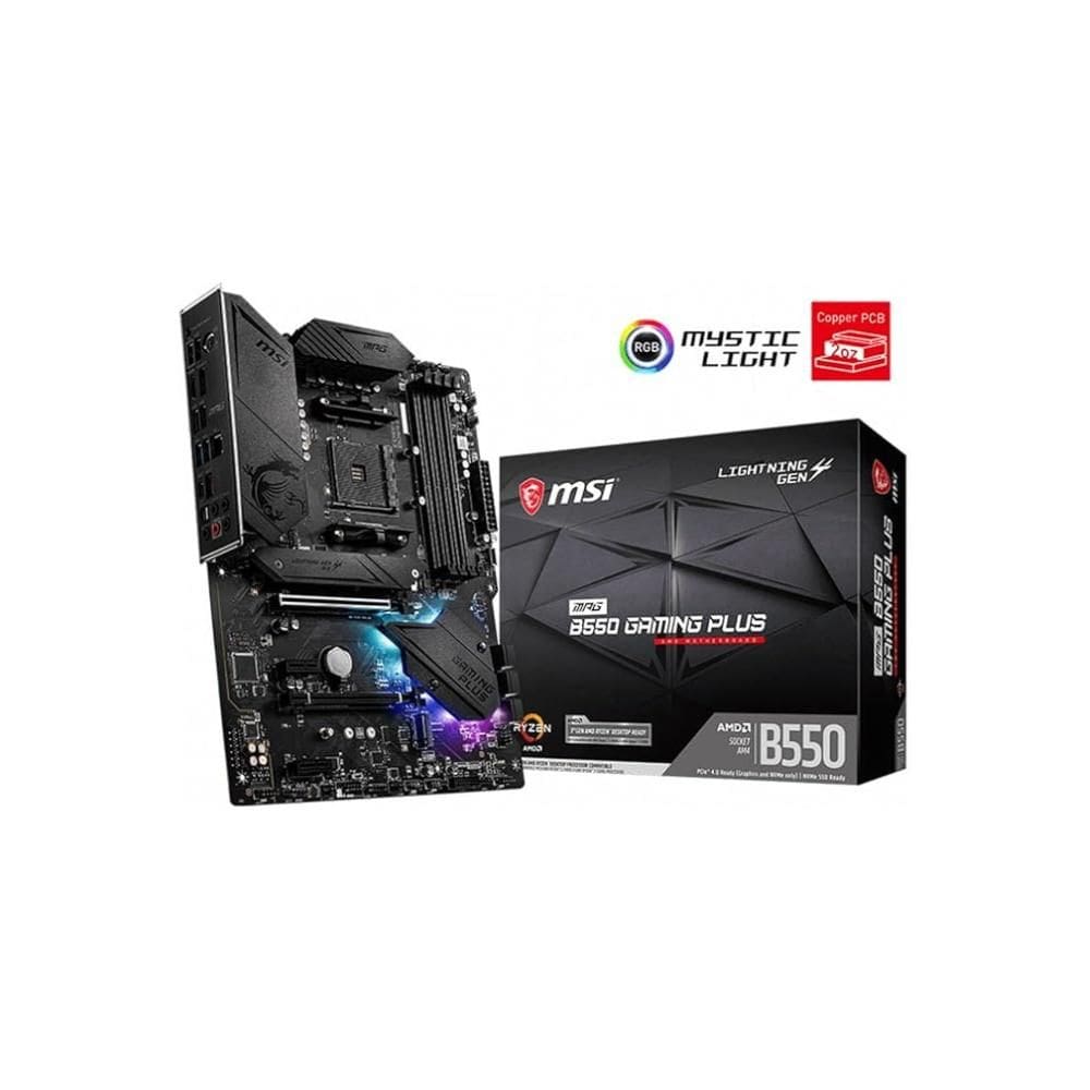 Placa mãe MSI MPG AMD B550 Gaming Plus Socket AM4 ATX DDR4