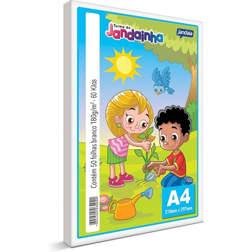 Sulfite A4 Jandainha C/100 Folhas ROSA Jandaia