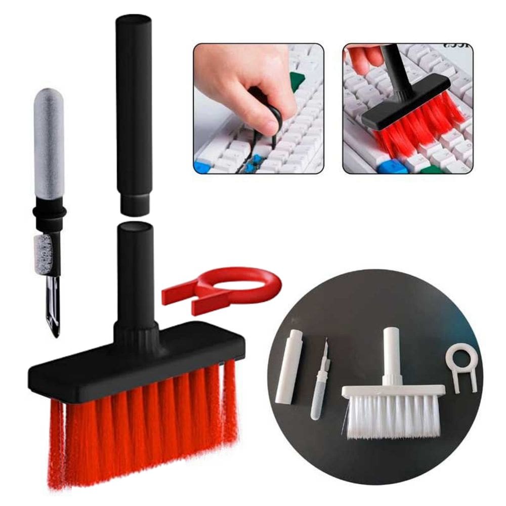 Escova Limpeza Multifuncional 5 em 1 Teclado Telefone Fone