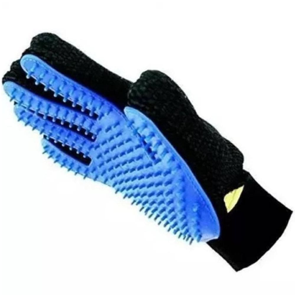 Luva Massageadora Remove Pelos para Cães e Gatos - Ajustável com Silicone