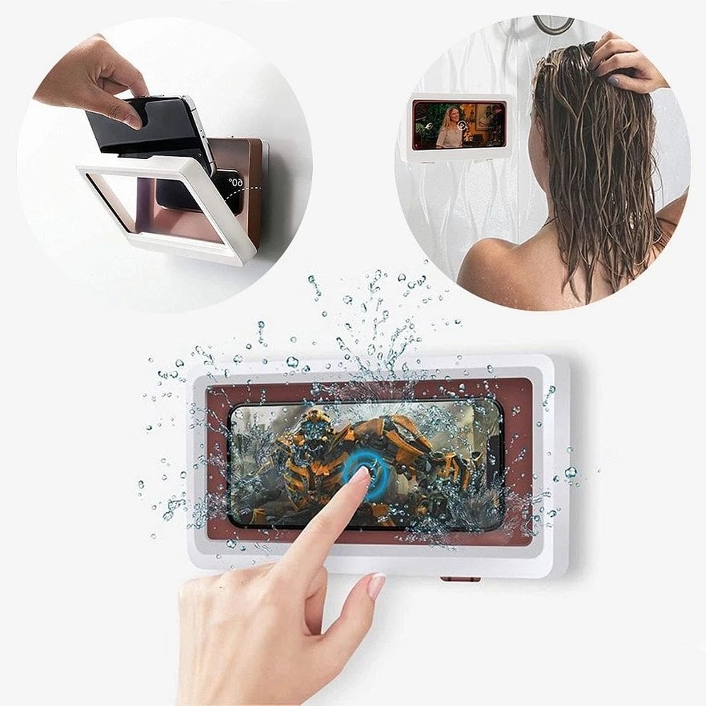 Capa de Celular Telefone Suporte de Parede para Banheiro Varanda Prova d`agua
