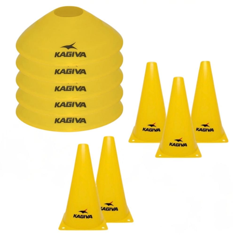 Kit Futebol Agilidade Kagiva 10 Cones – Chapéu + Tartaruga