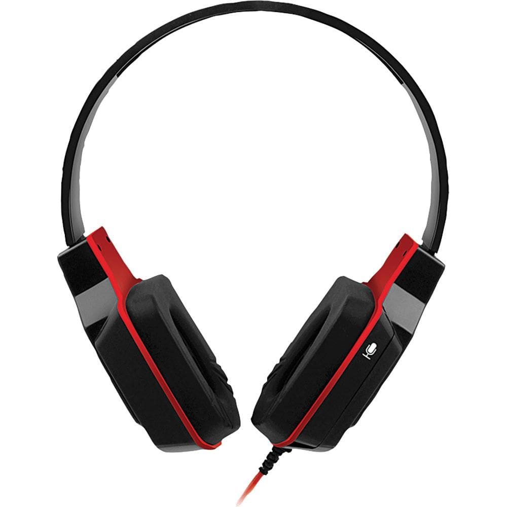 Headset Multilaser Gamer PH073 com Microfone Preto e Vermelho
