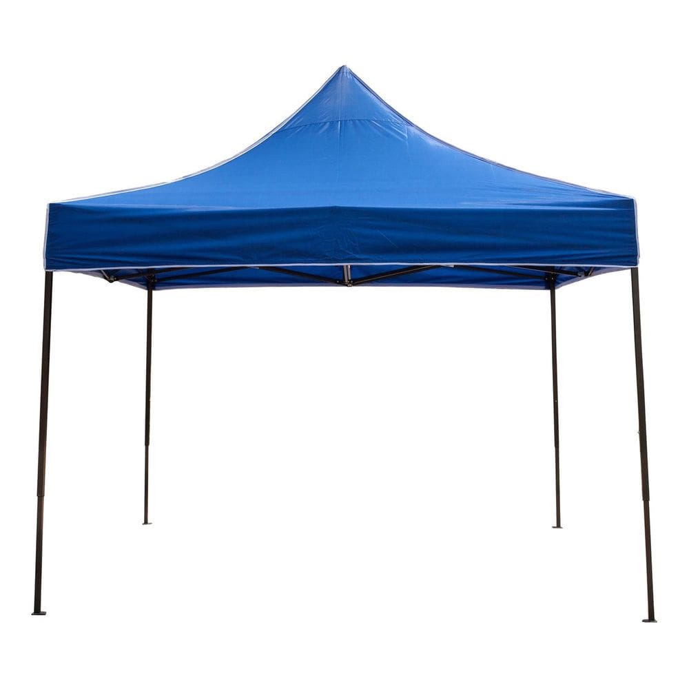 Tenda Gazebo Dobravel Aco E Poliester 3x3m Azul Impermeavel