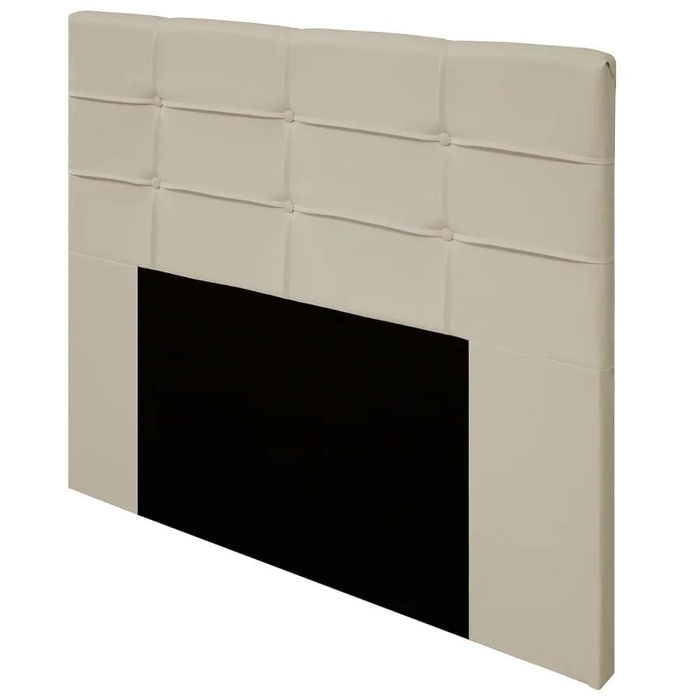 Cabeceira Cama Box 160cm Esmeralda Sintético J02 Bege - Mpozenato