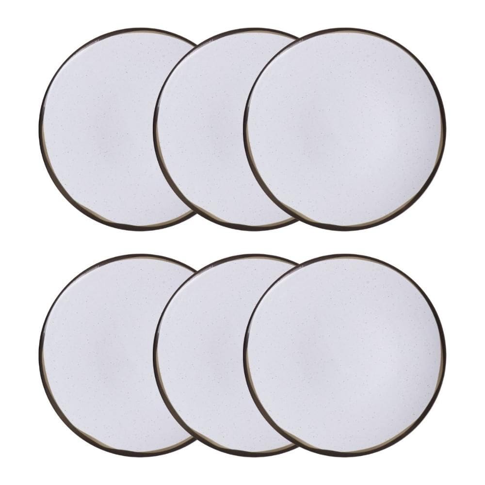 Conjunto 6 Pratos Rasos 25cm Canyon Porcelana Tramontina