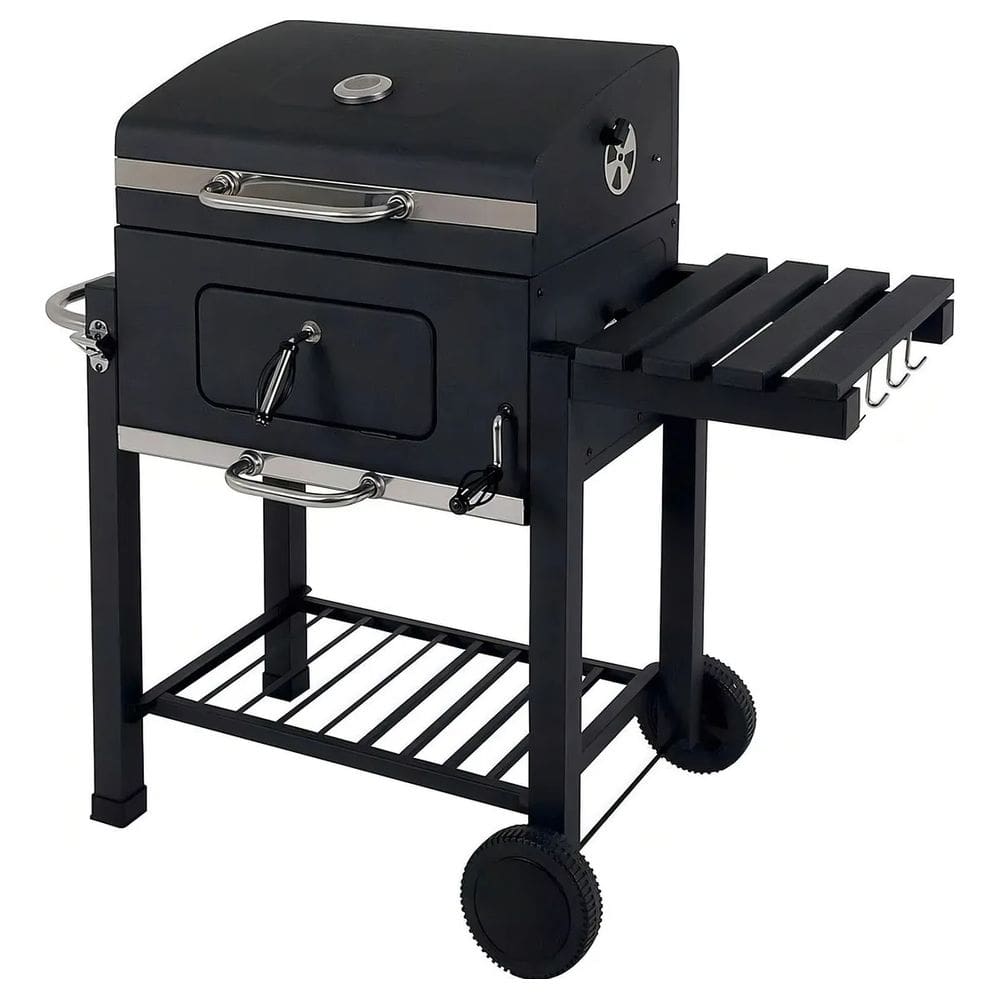 Churrasqueira Americana Completa Premium Com Capa Protetora Preto