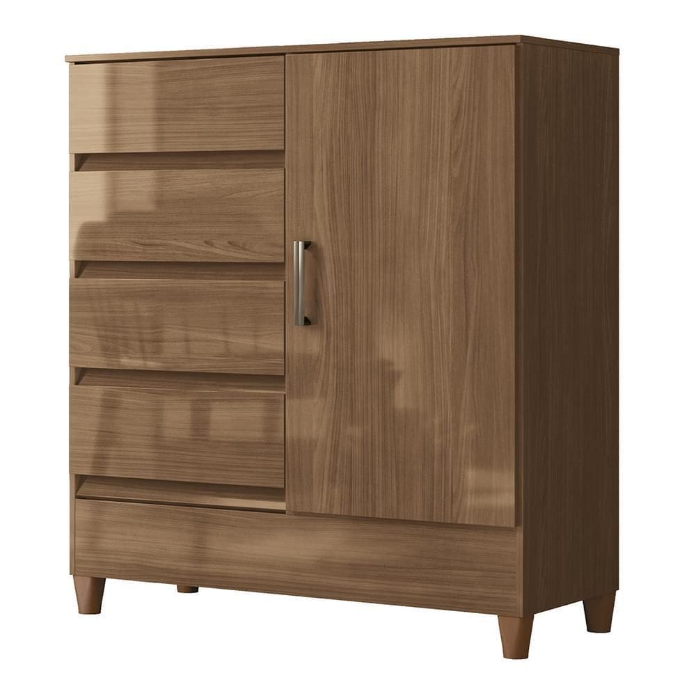 Cômoda Fit 1 Porta e 4 Gavetas - Santos Andirá