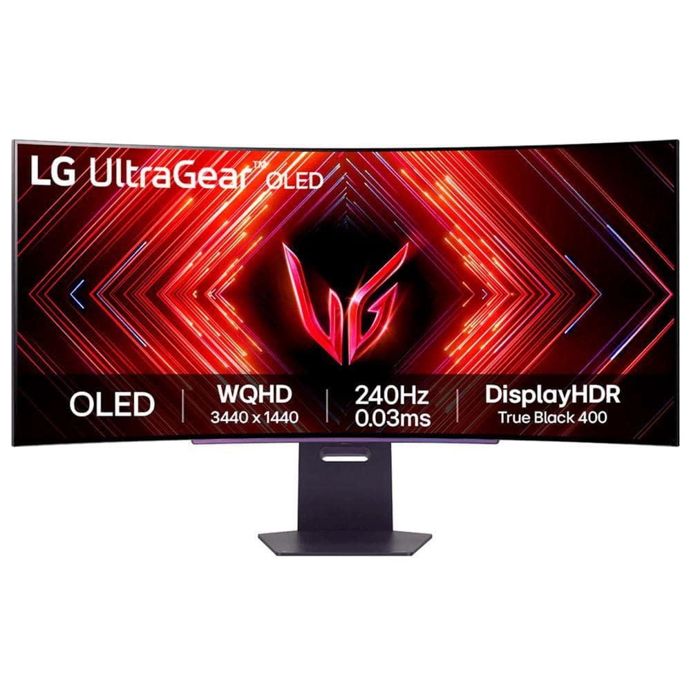 Monitor Gamer UltraGear Oled LG 45” 240Hz Tela Curva DQHD - 45GS95QE-B.AWZM