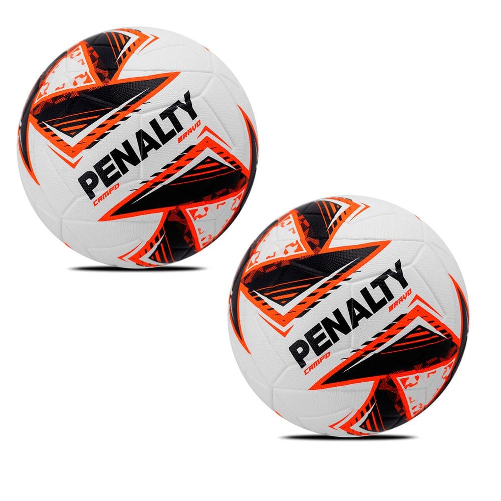 Kit Com 02 Bola De Futebol Campo Penalty Bravo XXV