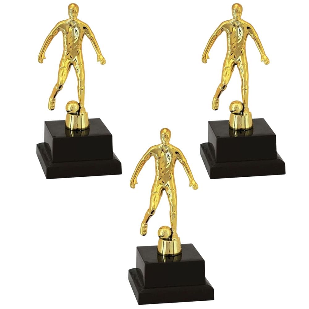 Kit 01 Troféu Vitória Vencedor 600060 Futebol 18cm kit com 3 unidades