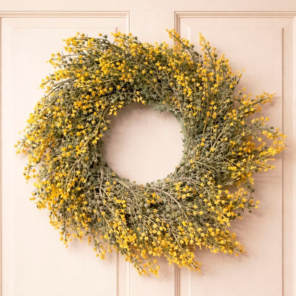 Guirlanda Decoração Porta Parede Flores Artificial De 30cm