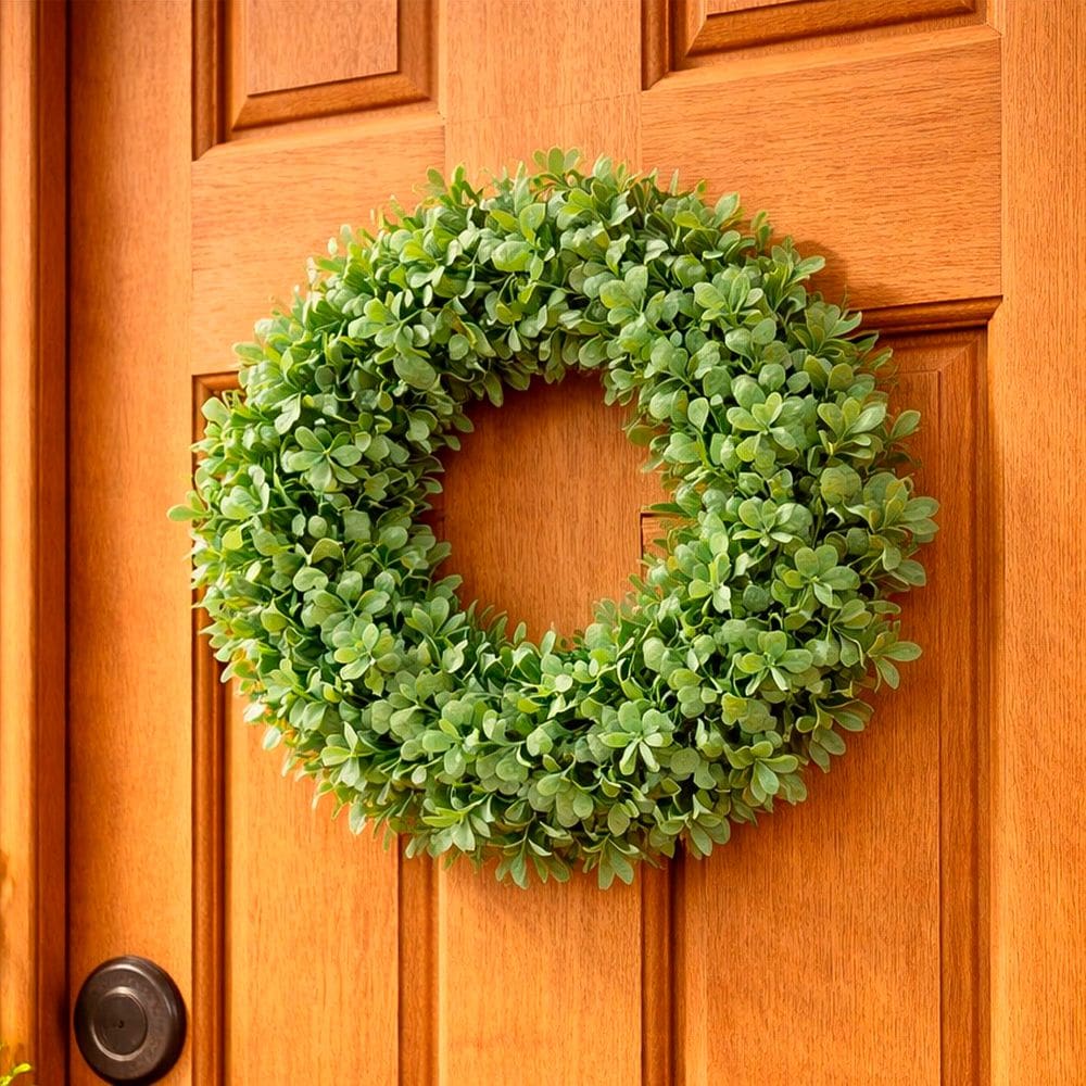 Guirlanda Coroa De Flores Artificial Enfeite Decorativo 25cm