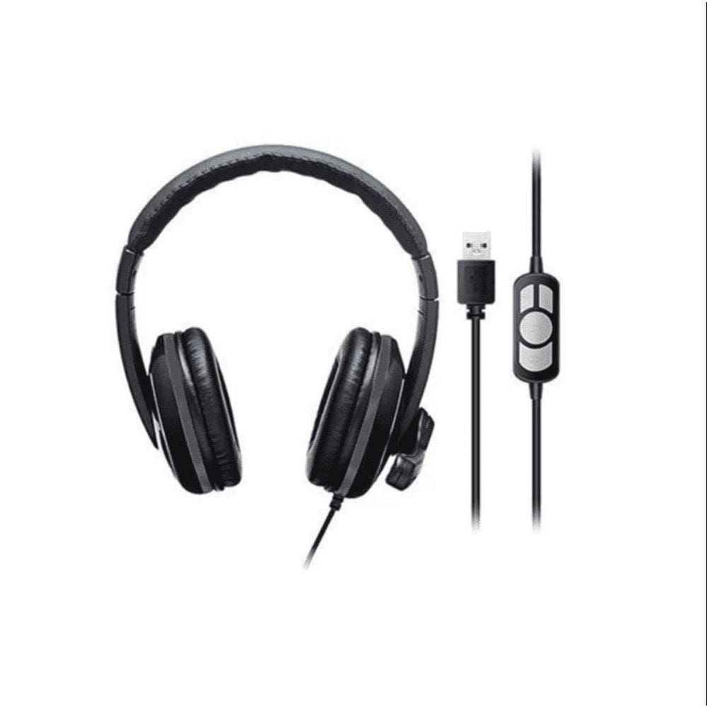 Headset Com Fio Hf700 Conexao Usb Cabo De 210cm Cancelamento De Ruido Ph317