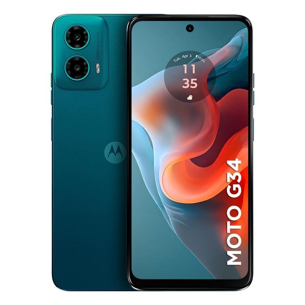 Usado: Moto G34 256GB Verde - Muito Bom