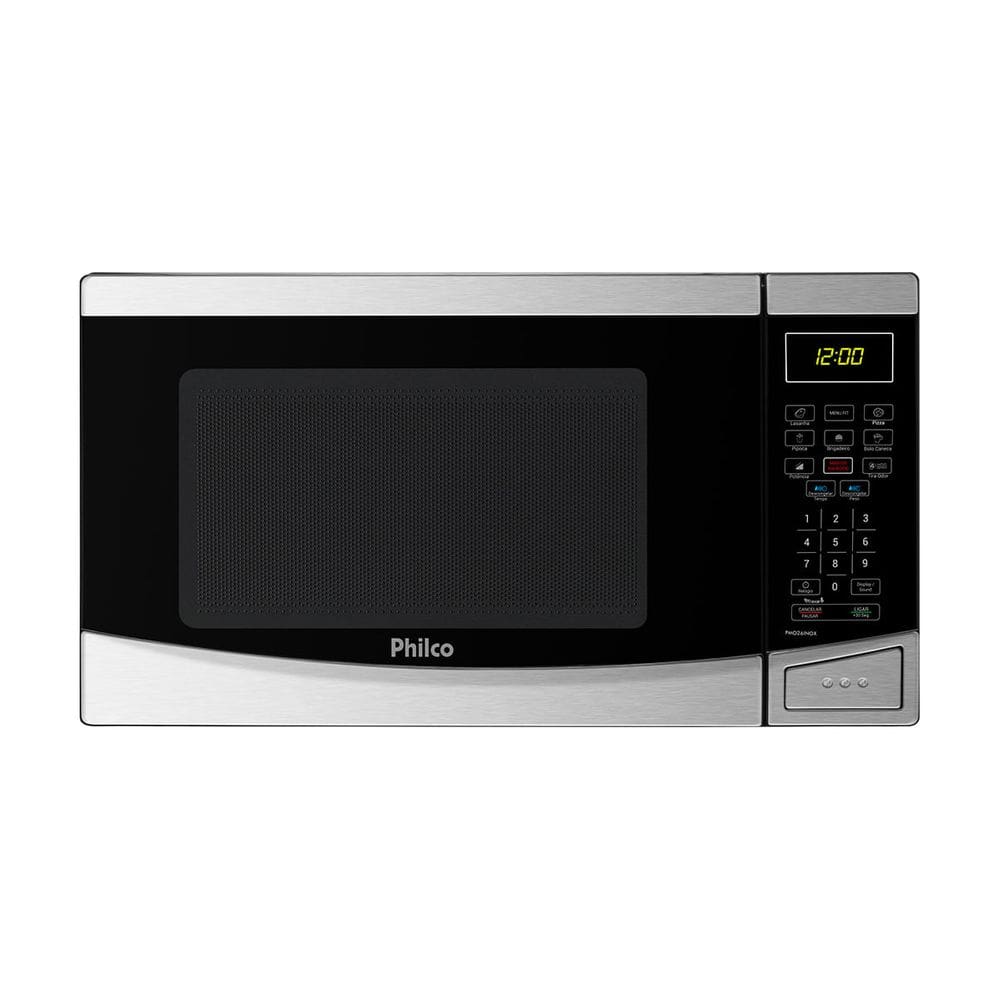 Micro-ondas Philco 28L Inox Limpa Fácil PMO28INOX
